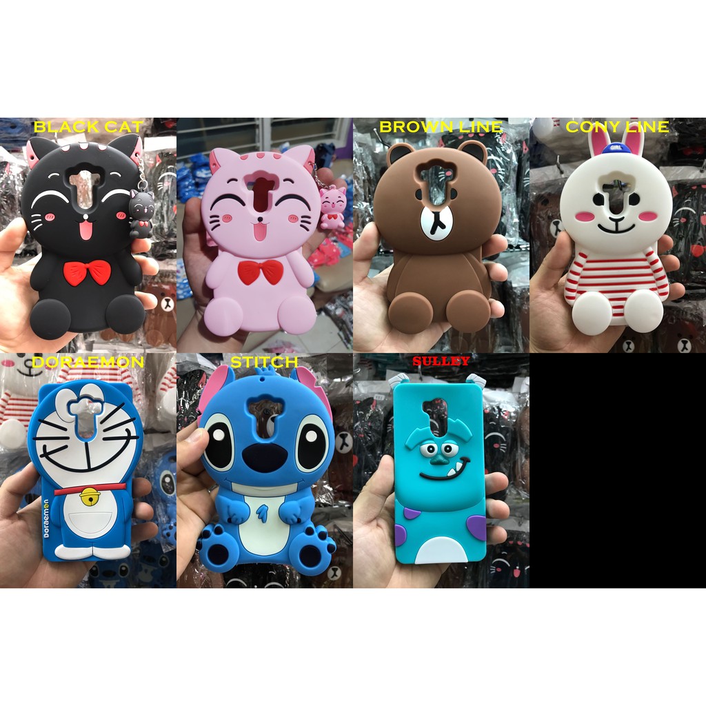 Xiaomi Redmi 4 / Redmi 4 Prime Case Boneka Silicon 3D 4D 