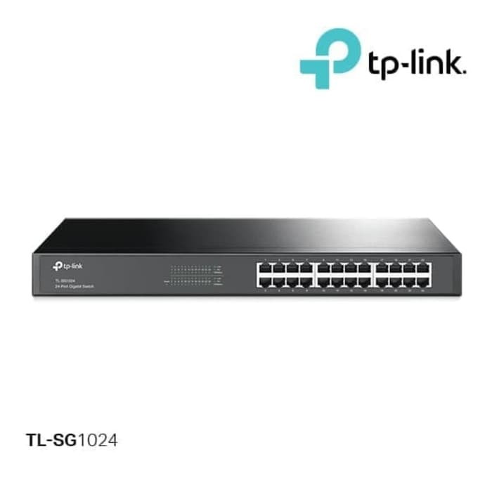 TP-Link TL-SG1024D 24-port Gigabit Switch Desktop Rackmount Steel Case | TPLINK Switch Hub 24 port GARANSI RESMI