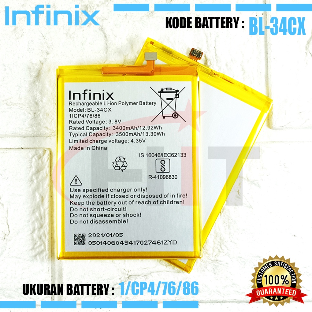 Baterai Battery Original Infinix BL-34CX Smart 3 Plus X627B