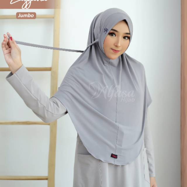 Bergo Zayyana Jumbo & kids by Alfasa Hijab