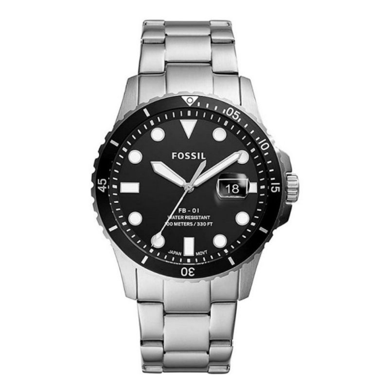WatchHappy Fossil FS5652 Men Watch Black Dial Stainless Steel Best Seller Original