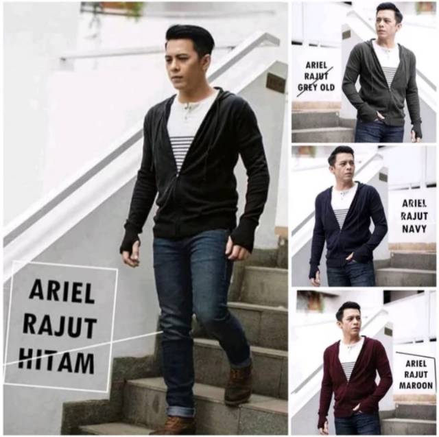 Switer Ariel Rajut - Sweater Fashion - Jaket Rajut Pria - Rajut Hoodie