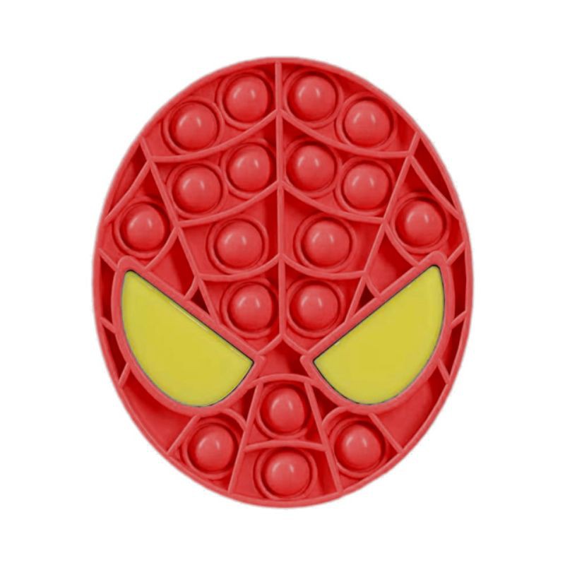 Mainan Pop it its Popit Karakter Spiderman Fidget Toy Pelangi Rainbow