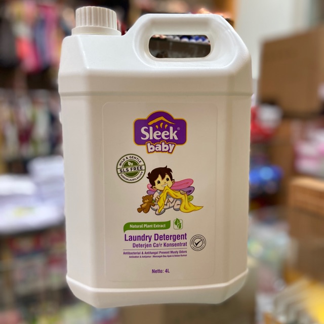 Sleek laundry detergent 4 liter - sabun cuci pakaian bayi