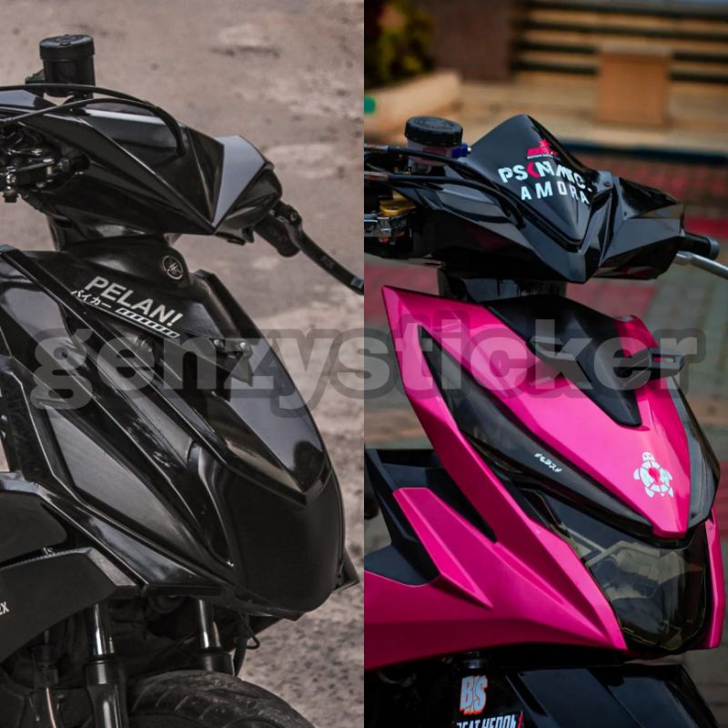 stiker skotlet transparan hitam 80%