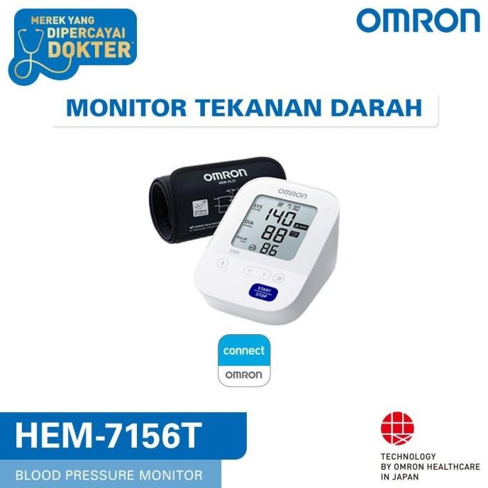 OMRON HEM 7156T Tensimeter Digital + Connect Bluetooth - Tensi Digital Omron Tensimeter Plus Adaptor