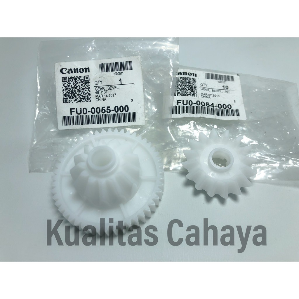 Gear Bevel Mesin Fotokopi Canon IRA 6075/6275 FU0-0055-000 dan FUO-0054-000 1 Set