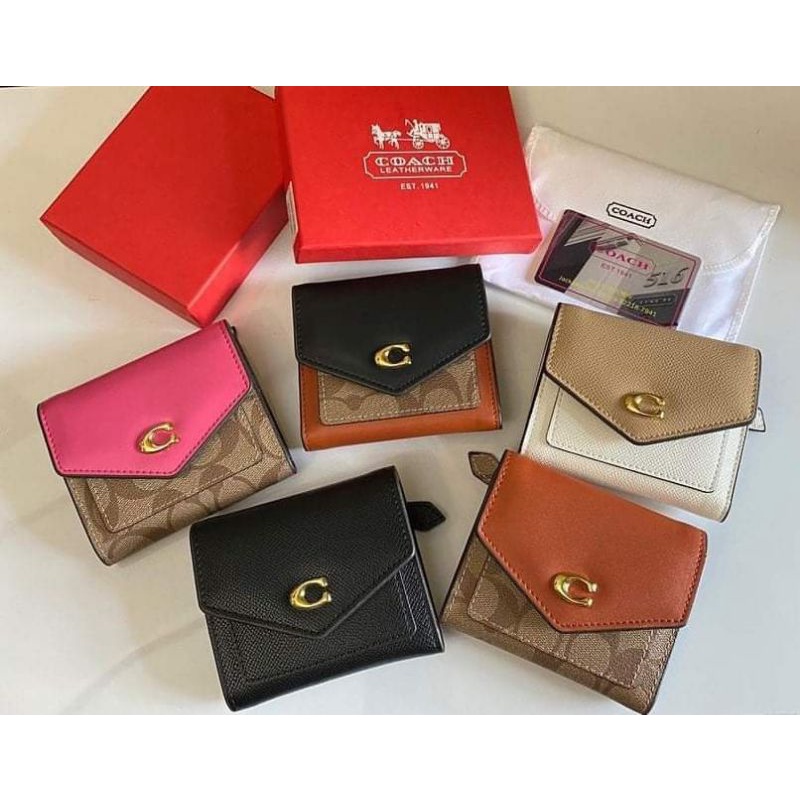 NEW ITEM dompet coa*ch envelope mini free box