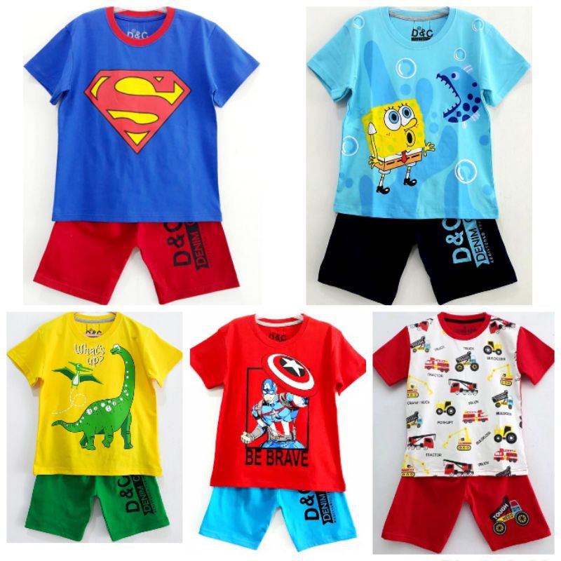 Setelan Anak Laki laki/Baju Anak Laki laki/Setelan Anak Cowok 1-12 Tahun