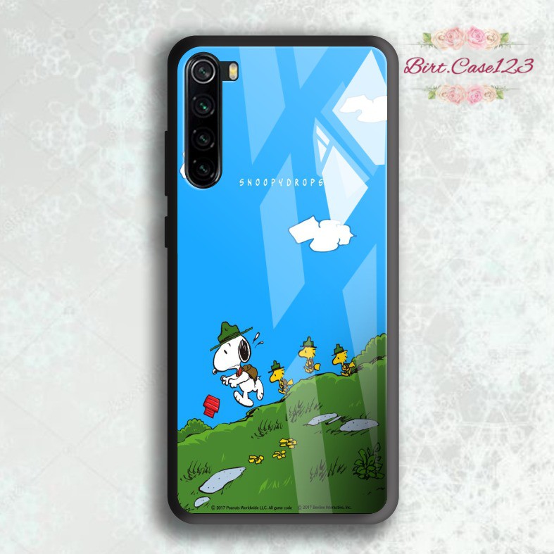 back case glass SNOPPY Oppo A3s A1k A5 A9 2020 A7 F9 A5s A31 A52 a53 A92 A37 A57 A59 A71 A83 BC2800