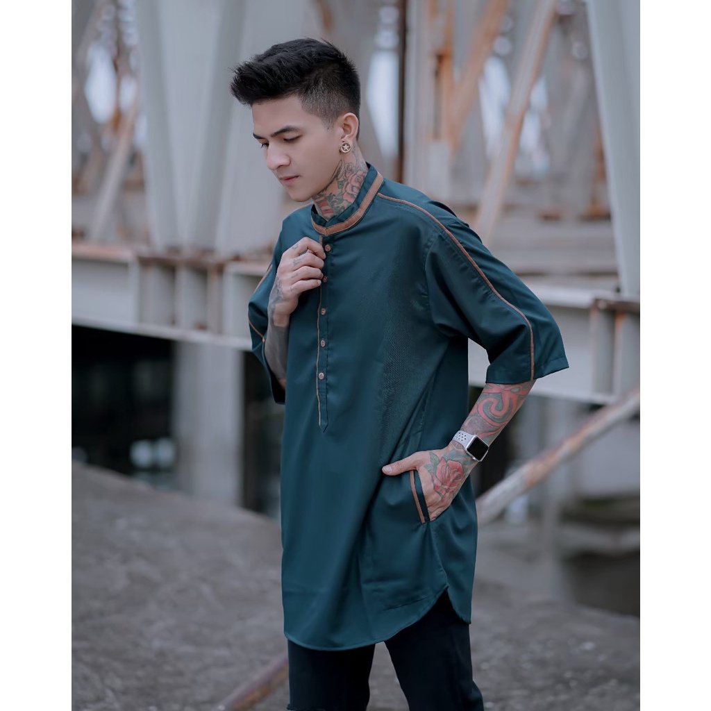 KOKO KURTA MUSLIM LENGAN 3/4 DEWASA PRIA / KOKO KURTA / KURTA TERBARU DAN TERLARIS 2022 [COD] M L XL