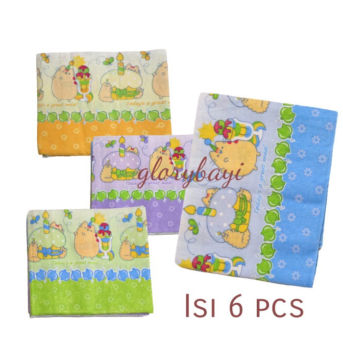 Bedong Bayi bayi Motif 6 pcs Murah