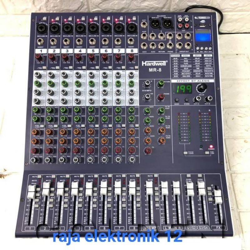 mixer audio hardwell MR-8. mixer profesional.