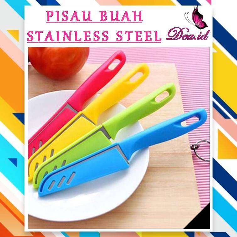 [DEASHOP] [LUSINAN] PISAU DAPUR STAINLESS STEEL - PISAU BUAH - PISAU TAJAM - PISAU MURAH MERIAH