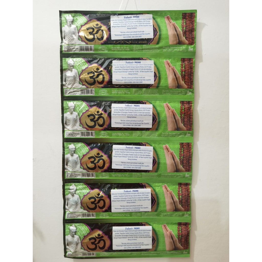 Dupa Hio Mantra renteng isi 35 Sticks By Tulasi India