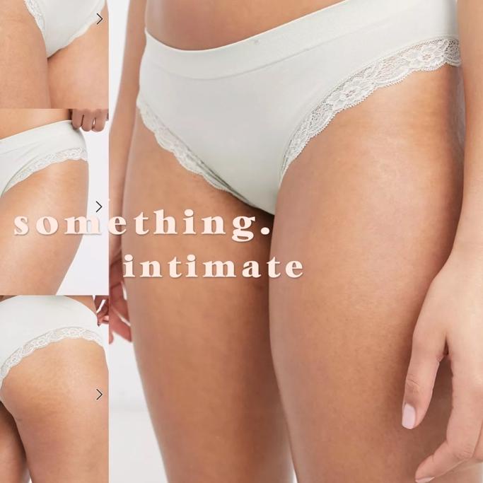 ♙ LINDEX Eco Modal Seamless High Rise Panty Brief Celana Dalam Highwaisted CD Stretch HW Underwear ✫