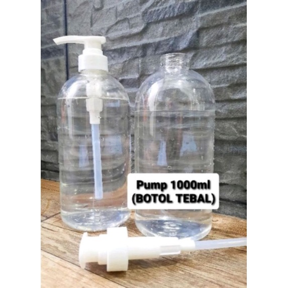 BOTOL PUMP 1000 ML TEBAL