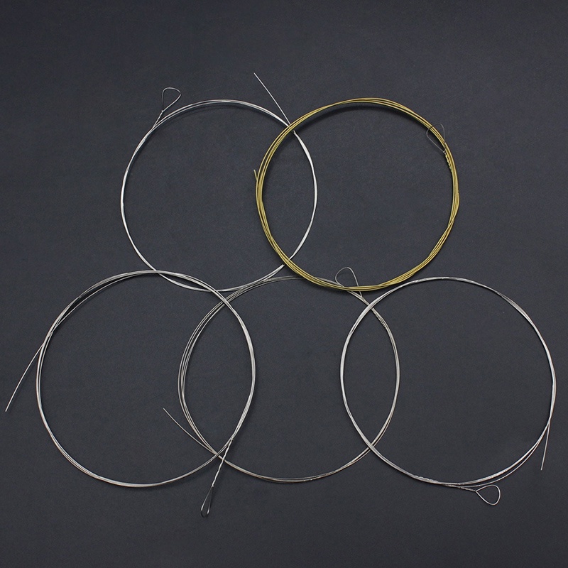 5pcs / Set Banjo Strings 009-012 inch Bahan Stainless Steel Untuk Alat Perbaikan