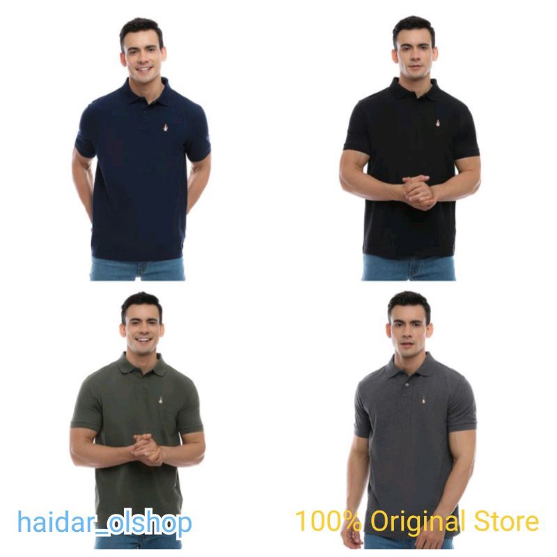 Original Hush Puppies Kaos Polo shirt Pria Tako Faldo Tango Ready