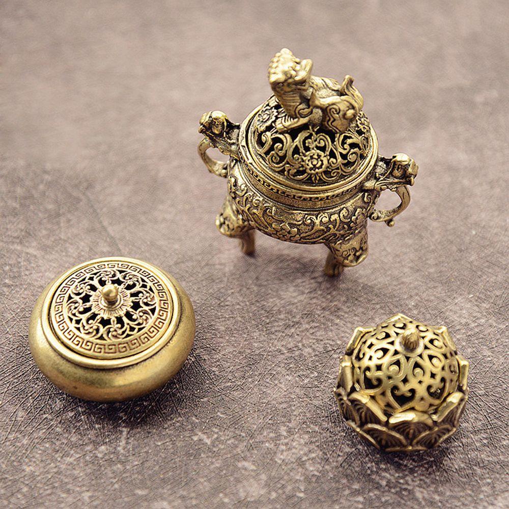 R-flower Incense Burner Craft Desktop Ornaments Cense Stick Holder Hollow Lotus