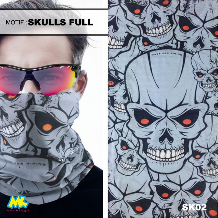 masker tengkorak / headband skull mask bandana masker berkendara