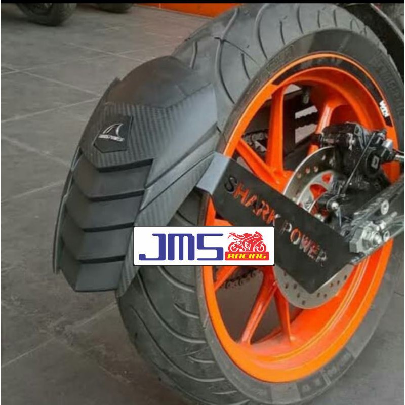 mudguard spakboard ban belakang pelindung lumpur dan air shark power panjang universal vixion byson mx king ninja tiger