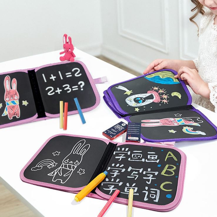 

DEJI - Magic Book Reusable dengan Spidol Warna / Buku Gambar Eraserable / Drawing Book