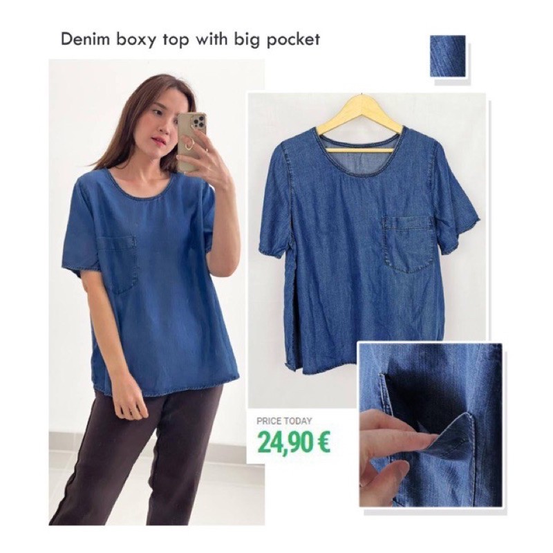 Gap denim boxy pocket