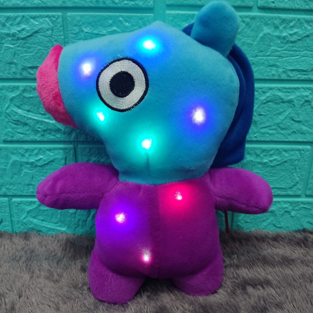 Boneka Karakter Korea LED Lampu Menyala Unofficial Ukuran M (Tinggi 35cm) Berlabel SNI