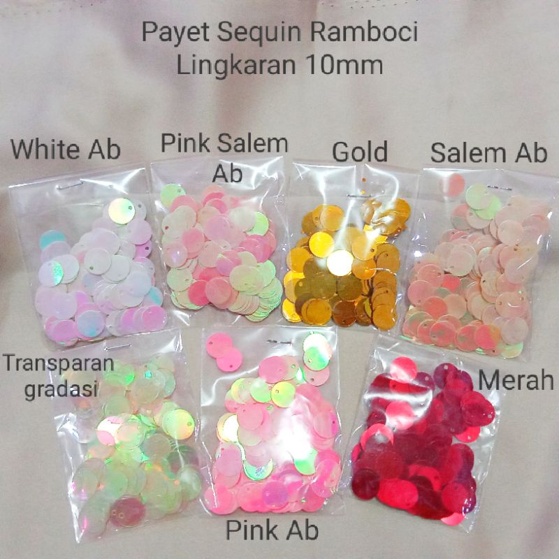 Payet Sequin Ramboci Dollar Lingkaran