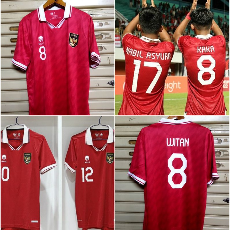 JERSEY BAJU BOLA TIMNAS INDONESIA HOME 2022/2023 GRADE ORI