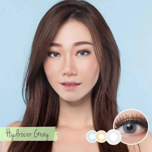 Softlens Sweety Hydrocor Warna Gray Brown