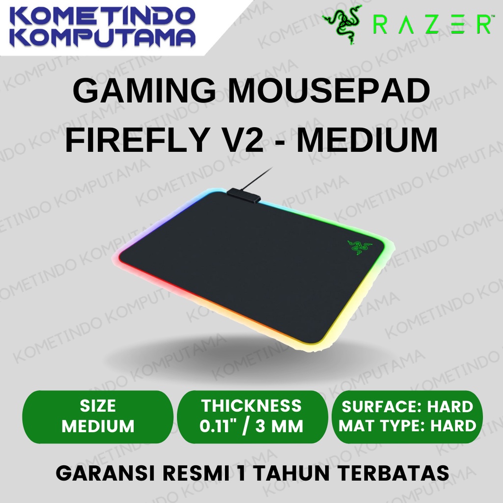 Razer Firefly V2 Gaming Mousepad / Mouse Pad 100% Original Garansi Resmi