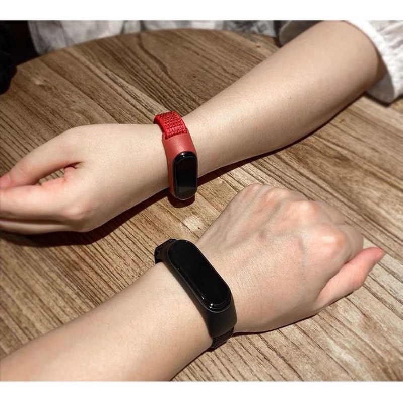 Strap Mi Band 3/4 Nilon Tali Pengganti Xiaomi Mi Band 5/6 Nilon Warna Warni