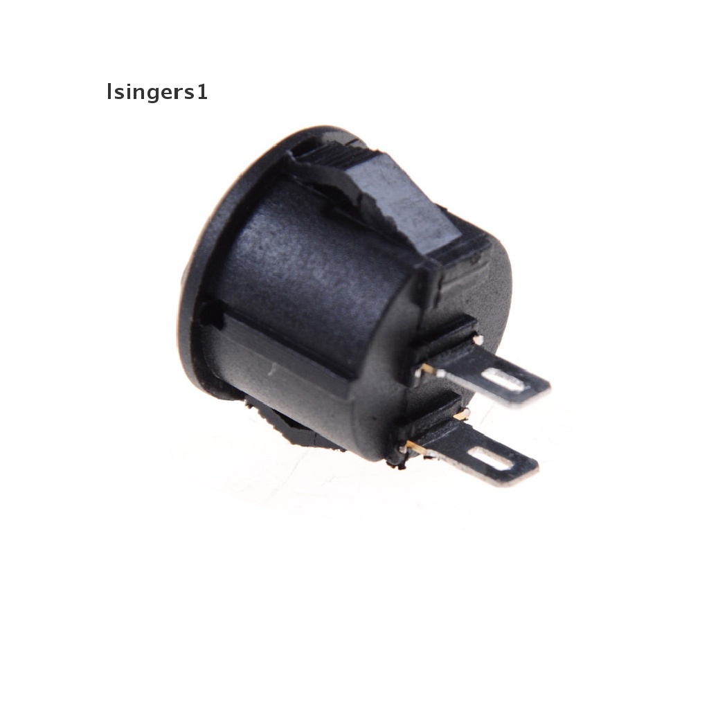 (lsingers1) 10pcs Saklar Rocker ON-OFF 2-Pin 16mm Bentuk Bulat Kecil Untuk Perahu