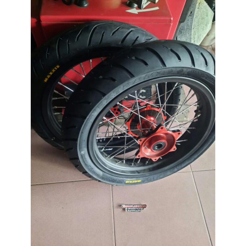 velg set ban set supermoto crf ban maxxis