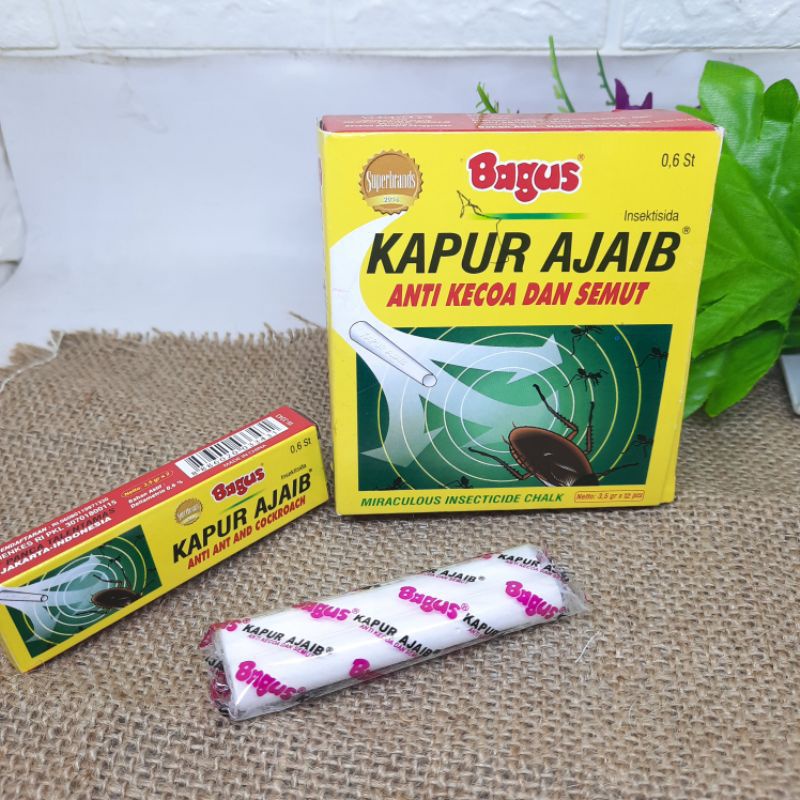 KAPUR AJAIB ANTI SERANGGA/ KAPUIR AJAIB PEMBASMI SEMUT DAN KOCOA/ KAPUR AJAIB PERKOTAK ISI 2PCS