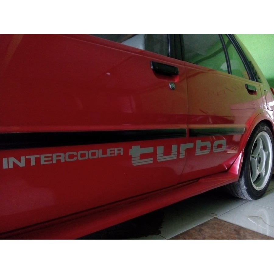 Stiker intercooler turbo Toyota Starlet turbo EP71