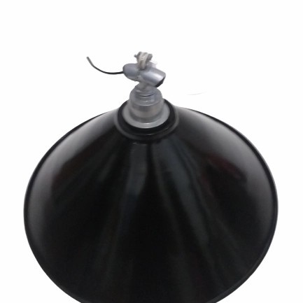 Kap Lampu Gantung Tebeng Hitam Caping D 35cm + Fitting / Cafe Taman/GOOD***