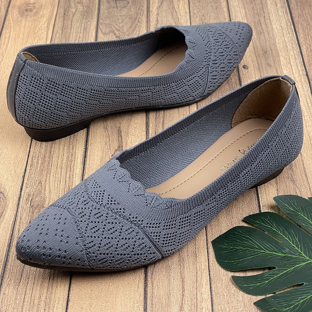 Sepatu Flat Wanita Rajut Import ID05 ~ Clarenzo