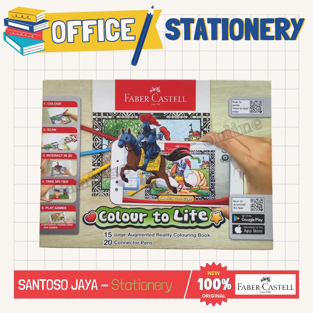 

Colour To Life FABER CASTELL - Connector Pen - Augmented Reality Book