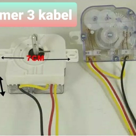 Taimer , Timer Mesin cuci  , Wash/Pencuci , 2 , 3 , 4  , 5  , 6  , 7  , 8  Kabel,