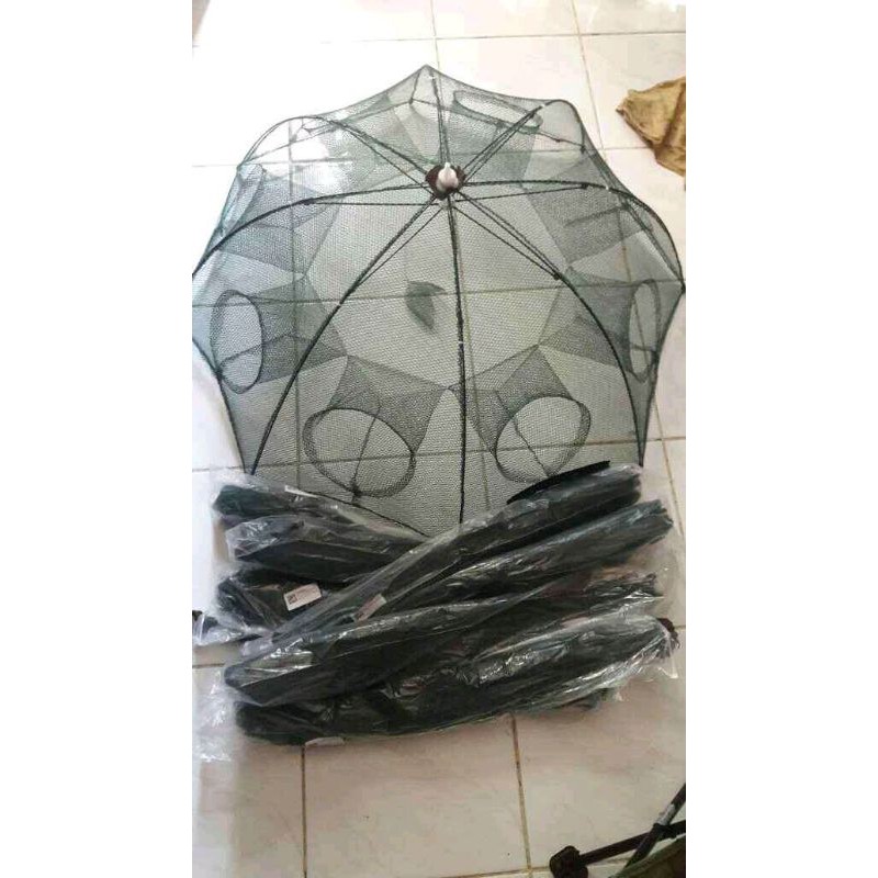 PAYUNG BUBU JARING UDANG IKAN KEPITING MODEL PAYUNG LOBANG 8