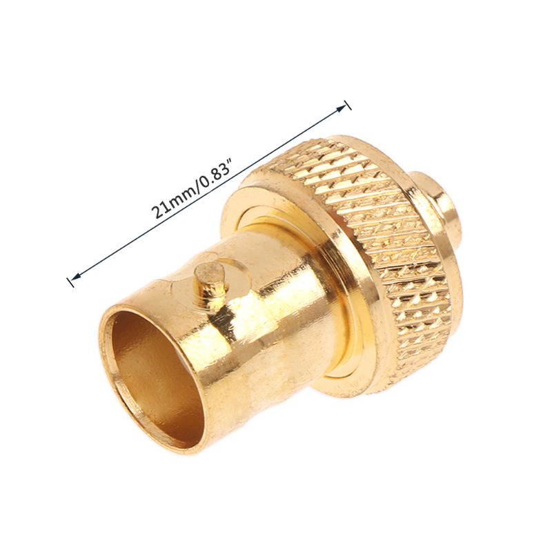 Cre Jack Female BNC Lapis Emas Lurus Ke Adaptor Konektor RF Coaxial SMA Female