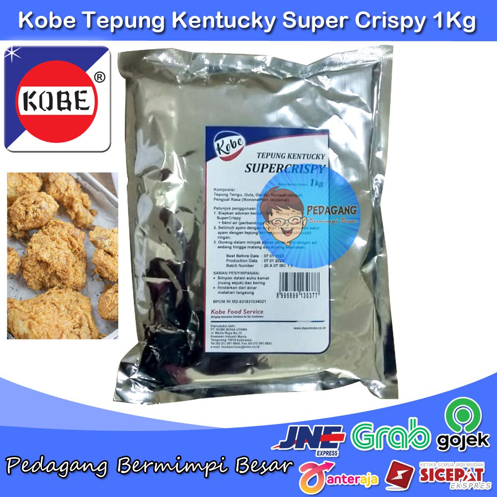 Kobe Tepung Kentucky Super Crispy 1Kg | Tepung Fried Chicken