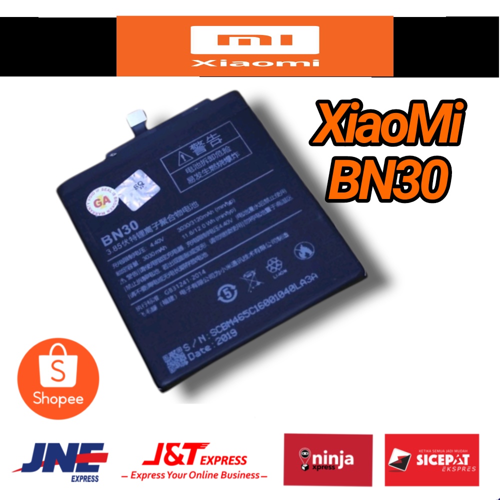 Baterai Batre Xiaomi Redmi 4A BN30 Original Battery Xiaomi BN30 ORIdist