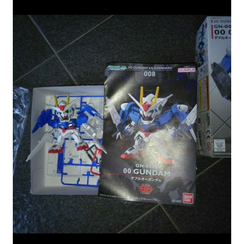 Gundam SD 00 Gundam Bandai Second Sudah Rakit Mulus