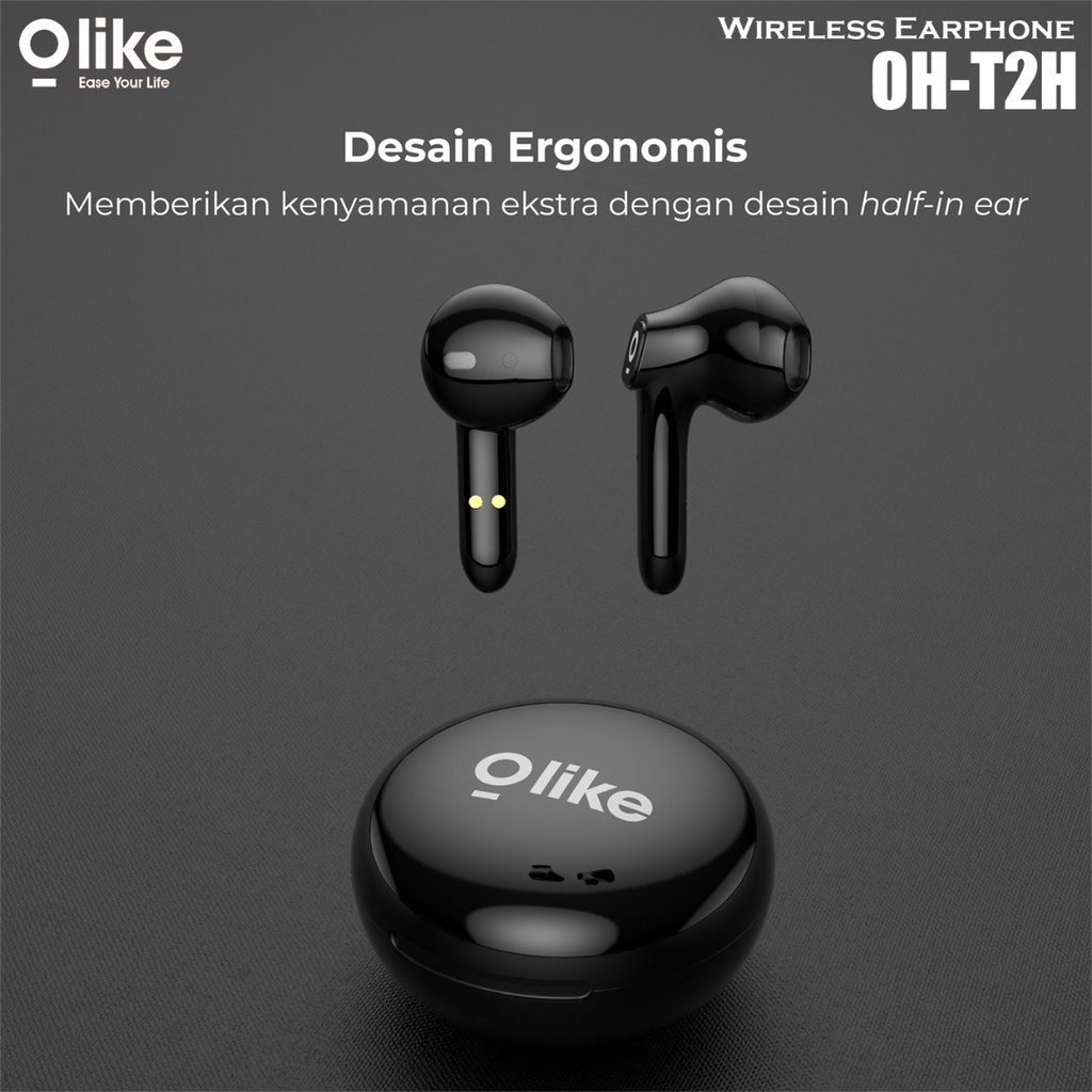 Olike Hero-T TWS OH-T2H Headset Bluetooth 5.1 Earphone Ultra HD Audio Handsfree EARBUDS Garansi Resmi 1 Tahun OHT2H