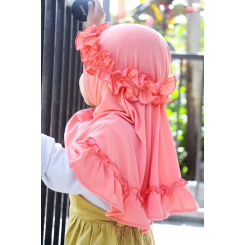 Afsheenastore Jilbab Curly Almahyra / Jilbab Anak Perempuan 1-7T