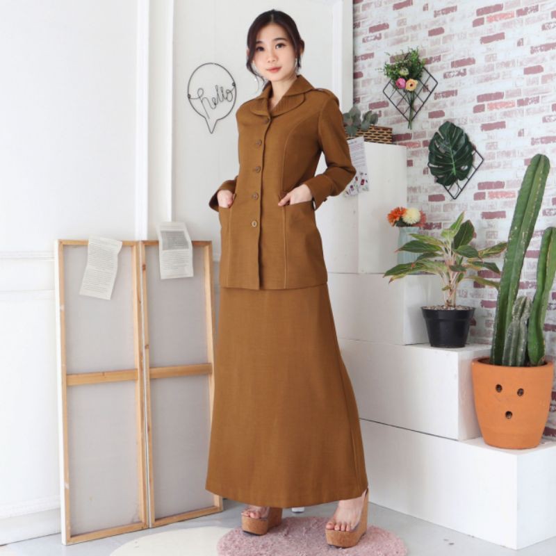blazer busana kerja seragam asn guru pns pegawai